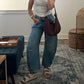 Women's Loose Wide-Leg Mid-Rise Pants