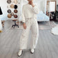 Women's Loose Wide-Leg Mid-Rise Pants
