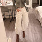 Women's Loose Wide-Leg Mid-Rise Pants