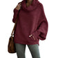 ⭐HOT SALE 49% OFF💕Women's Batwing Cowl Neck Sweater with Pocket