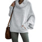 ⭐HOT SALE 49% OFF💕Women's Batwing Cowl Neck Sweater with Pocket