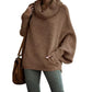 ⭐HOT SALE 49% OFF💕Women's Batwing Cowl Neck Sweater with Pocket