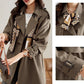 ⭐HOT SALE 49% OFF🌹Women's Slimming Mid-Length Lapel Trench Coat