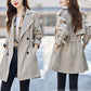 ⭐HOT SALE 49% OFF🌹Women's Slimming Mid-Length Lapel Trench Coat