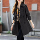 ⭐HOT SALE 49% OFF🌹Women's Slimming Mid-Length Lapel Trench Coat