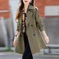 ⭐HOT SALE 49% OFF🌹Women's Slimming Mid-Length Lapel Trench Coat