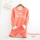 [Best Gift For Her] Women's Winter Plush Lined Warm Sweatshirt