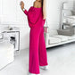 🍁Autumn New Releases🍁Women's Solid Color Drop Shoulder Pullover and Loose Pants Set