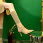 🔥HOT SALE - Knitted Long Lointed Toe Stiletto Boots