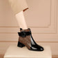 Women's High-Gloss Ankle Boots