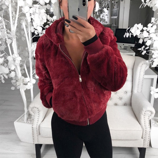 💥Limit Time 49% OFF🎉Women's Faux Fur Warm Coat with Pockets