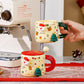 🎄Christmas Promotion 50% OFF🎅✨Christmas Ceramic Mug Set with Magnetic Decor🍎