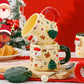 🎄Christmas Promotion 50% OFF🎅✨Christmas Ceramic Mug Set with Magnetic Decor🍎