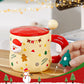 🎄Christmas Promotion 50% OFF🎅✨Christmas Ceramic Mug Set with Magnetic Decor🍎