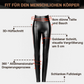 S-shaped Thickened PU Leather Leggings