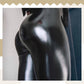 S-shaped Thickened PU Leather Leggings