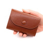 🔥Best Christmas present ever🎁🎄Fashion Lychee Pattern PU Leather Short Wallet with Convenient Snap Button