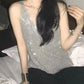 🔥2025 HOT SALE🔥 Women's V-Neck Sequin Sleeveless Tank Top