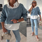 💖Limited Sale 50% OFF💖Women's Fashion Long Sleeve Denim Top & Pants Two Piece Set