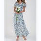 💐LAST DAY SALE 50% OFF💐Short Sleeve Long Dress with Floral Print