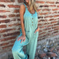 🔥HOT SALE 49% OFF🔥Women's Buttoned Casual Versatile Loose Jumpsuit