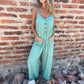 🔥HOT SALE 49% OFF🔥Women's Buttoned Casual Versatile Loose Jumpsuit