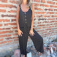 🔥HOT SALE 49% OFF🔥Women's Buttoned Casual Versatile Loose Jumpsuit