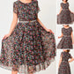 🔥Mother's Day Hot Sale 50%🌸Flowy Floral Dress with Delicate White Belt