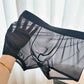 Men’s Transparent Ice Silk Boxer Briefs