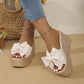 🌞2025 Summer New Arrivals🌸Women's Bow Thick Sole Wedge Slippers