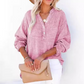 🔥Hot Sale 49% OFF💝✨Women’s Casual Gauze Button Neck Long Sleeve Blouse