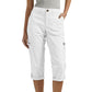 🔥Summer New Products❤️Multi-Pocket Elastic Waist Solid Color Casual Cargo Capri Pants