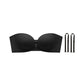 🥳2026 HOT SALE🥳💞50K+ SOLD!Wireless Gathering Bra with Removable Straps – Convertible Strapless, Halter & Crisscross – Front Closure, Soft Nylon, Breathable – Flattering A‑B Cups, Black & Nude – Sizes 32/70AB to 38/85AB