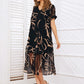 💥Special Sale 50% OFF💝✨Flowy V-Neck Printed Long Dress