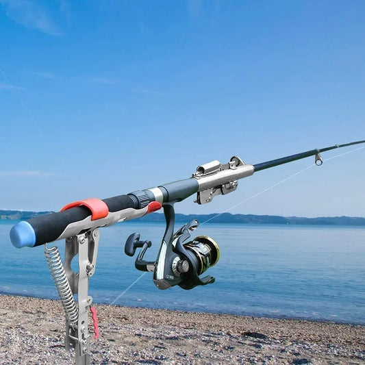 ⏳Time-limited Special 50% OFF🎣⚡ Automatic Fishing Rod Holder – Hands-Free Stainless Steel Bank Stick with Spring-Loaded Hook Setter | 110 lbs Tension ⚓