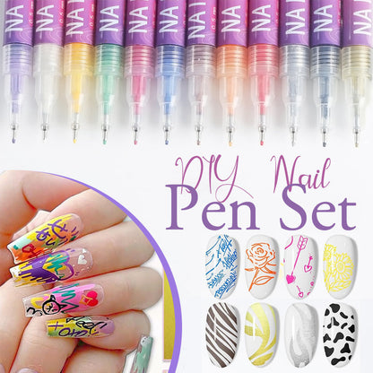 ✨🔥Last Day Special Sale 50% OFF💝Buy 2 get 1 Free✨12 Colors Nail Art Pens Set
