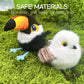 🐦 Interactive Bird Cat Toy – Lifelike Chirping & Flapping, USB Rechargeable, Soft Plush, Hanging Wand Design for Active Cats ✨🐾