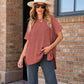 🌸Women’s Loose Short Sleeve Knit Top – Soft, Breathable & Versatile for Daily Casual