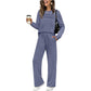 💜 LAST DAY PROMOTION - 50%OFF 💜 Women's Crew Neck Top & Drawstring Pants Set