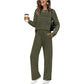 💜 LAST DAY PROMOTION - 50%OFF 💜 Women's Crew Neck Top & Drawstring Pants Set