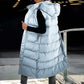 ❄️HOT SALE 50% OFF🍂Women's Long Puffer Vest with Quilted Hood & Button Down Closure