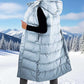 ❄️HOT SALE 50% OFF🍂Women's Long Puffer Vest with Quilted Hood & Button Down Closure