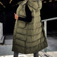 ❄️HOT SALE 50% OFF🍂Women's Long Puffer Vest with Quilted Hood & Button Down Closure
