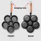 4-cup Cast Iron Non-stick Egg Frying Pan