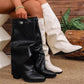🌟High-quality women's boots-Women's Slouchy Knee High Chunky Boots