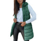 ⏰50% OFF🔥Long puffer vest for women 👗 | Solid color | Sleeveless | With hood | Winter clothing 💕