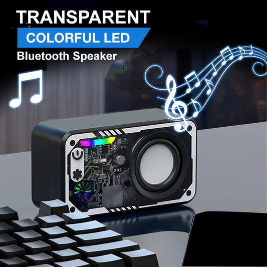 ⏳Time-limited Special🔥Transparent Colorful LED Bluetooth Speaker