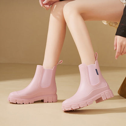 Waterproof Non-Slip Chelsea Rain Boots for Women