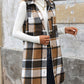 Women's Trendy Lapel Plaid Vest for Fall
