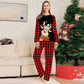Family Reindeer Print Christmas Pajamas Set